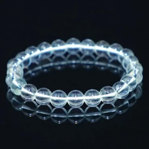 Natural Black Rutilated Stone Bracelet for Men and Women 8 mm 24 Beads Reiki Healing Crystal
