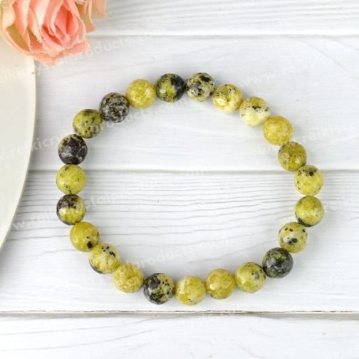 Serpentine 8 mm Faceted Bracelet